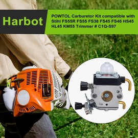 Harbot FS45 FS55 FS55R Carburetor for STHIL HS45 FS38 FS46 FS45C FS46C FS55C FS55RC KM55 String Trimmer Weed Eater C1Q-S97