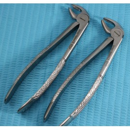 Set of 2 German Grade Dental Surgery Tooth EXTRACTING Extraction Forceps MD3 MD4