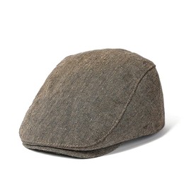 Bmeigo Flat Cap Adjustable for Unisex, Classic Beret Newsboy Caps Ivy Cap Cabbie Hat for Men and Women, Driving Hunting, 55-58cm, All Season (Brown)