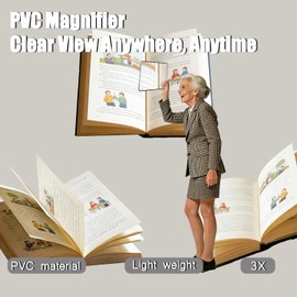 3X Fresnel Lens Page Magnifying Sheet Bulk Set 30Pcs