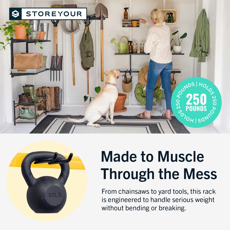 StoreYourBoard 36" Garage Tool Organizer Wall Mount | Garden Tool