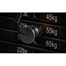 Ezweiji Weight Stack Pin, Magnetic Gym Weight Stacking Pens Strength Training Device Accessories for Gym Strength Training (Black, 10 mm x 125 mm)