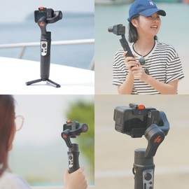 Domary iSteady Pro 4 3-Axis Handheld Sports Camera Gimbal Stabilizer Wireless Control Splash Proof Stabilizer Replacement for 11 10 9 8 7 6 5 4 3 OSMO Action One R