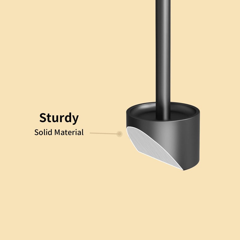 YUMORE Stainless Steel Black Candle Holders Candlestick 6 Packs Tall