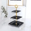 Wagoodter 3-Tier Plastic Dessert Stand Cupcake Stand Fruit Candy Display