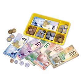 Learning Resources Learning Resources Canadian Currency-X-Change, Pretend Play Money for Kids, Develops Sorting and Money Skills, 211 Pieces, Ages 5+