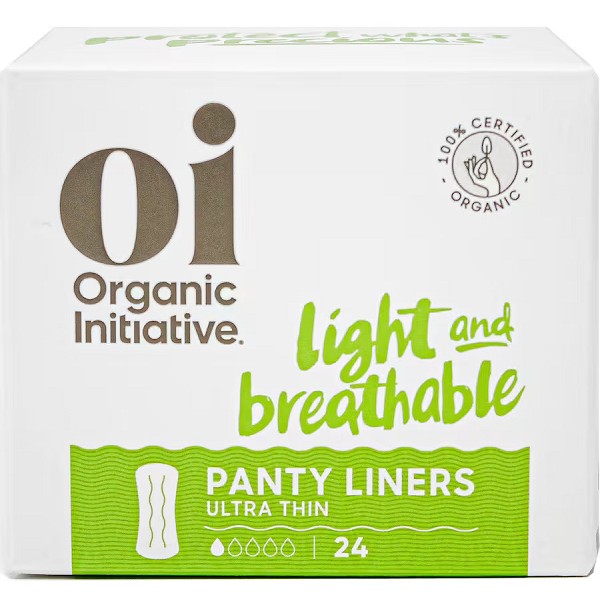Oi Panty Liners Certified Organic Ultra Thin - 24 - Discontinued Brand