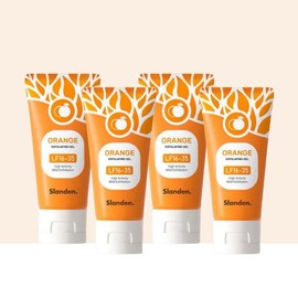 Natural Orange Peel Gel - Gentle Exfoliation for Face & Body - 50g:_4pcs