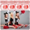 Kacctyen 24 Pcs Cheer Makeup Bag Cheer Gifts Bulk for