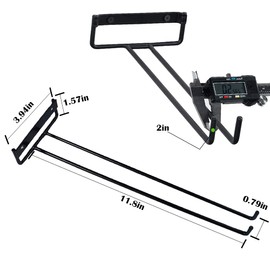 AMUFYSHH 4 Packs Wine Glass Rack Hanging Wine Glasses Holder Cup Wall Mounted Stemware Rack Under Cabinet Wire Wine Decor Racks Black 12 Inch