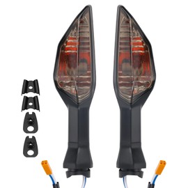 RIDLOG Motorcycle Turn Signals Indicator Light Fit For KAWASAKI NINJA 300 400 650 Z900 Z250SL ZRX1200 Front/Rear Blinker Lamp Fit For ER-6N ZX-6R Z1000SX (Teal Shell)