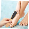 OHPHCALL Wood Handle Foot File Dual-sided Sandpaper Foot Exfoliator Remover