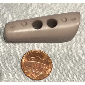 Dill Button ONE Unusual Large PLASTIC Coat Button DILL Germany Grey 2" 50mm 8022