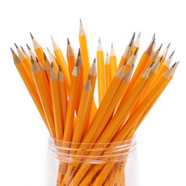 Sikao Presharpened Pencils Bulk 100 Pack 2 HB Yellow Woodcased Graphite Lead Pencil with Erasers Office School Classroom Supplies for Kids Teacher Students Drawing Sketching