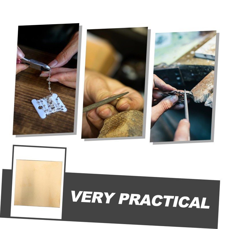 CIYODO Brass Plate Sheet Multipurpose for DIY Crafts Jewelry Electrical