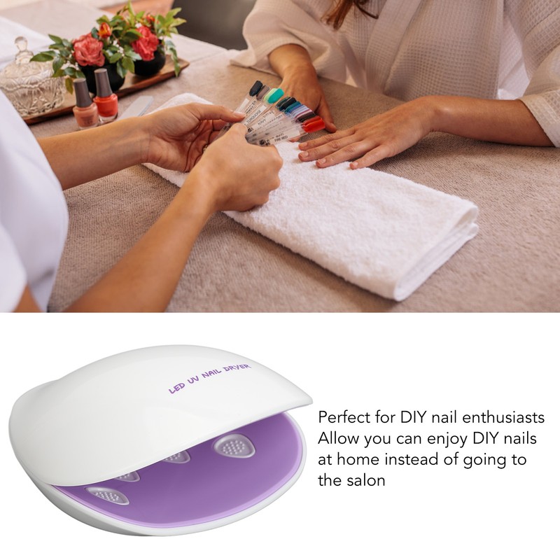 LED Nail Gel Polish Dryer Shell Shaped 12pcs Light Chips