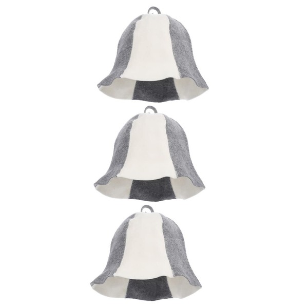 Mikinona 3 Pcs Felt Sauna Hat Womens Hats and Caps