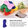 Rebower Macrame Cord 2.5mm x 200M, Polyester Macrame Rope Twisted