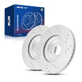 KAX 11.81in Front Disc Brake Rotors Pair Replacement for Fusion 2013-2020 2.5L, Fusion 2014-2020 1.5T, Fusion 2013-2020 2.0L, Fusion 2013-2020 2.0T, Fusion 2013-2014 1.6T, MKZ 2013-2016 2.0L