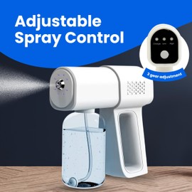 Nano Spray Gun K5 Pro - Cordless Nano Sprayer for Cleaning - Portable Misting Tool for Home - Hydrating Mist Gun for Everyday Cleaning and Refreshing - Lightweight Handheld Nano Spray Machine (380ml)