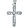 SpringNahal Silver Jesus Christian Prayer Cross Charm Pendant Chain Necklace