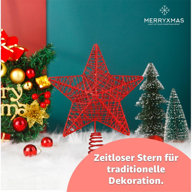 Christmas Tree Topper Star - Tree Topper & Christmas Tree