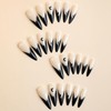 MISUD Press on Nails Long Stiletto Fake Nails Glossy Glue