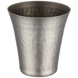 Nagao Tsubamesanjo TW-11 Titanium Sake Glass, Hammered, 2.4 fl oz (65 ml), Made in Japan