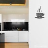 Modern Kitchen Wall Clock, Cup