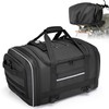 Waterproof Motorcycle Tail Luggage Bag, 48L-64L Expandable, a Rain Cover