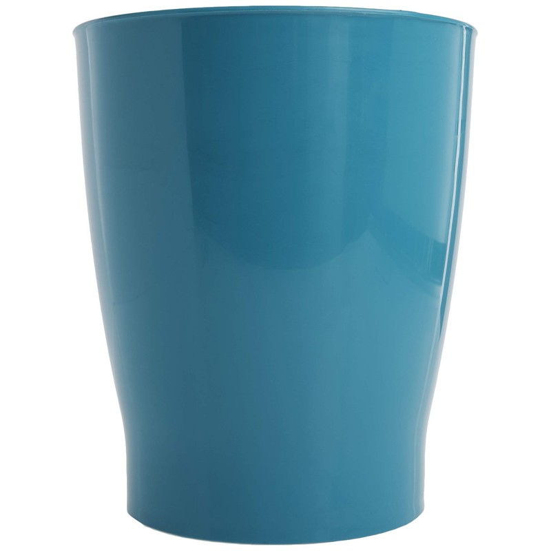 iDesign Round Plastic Waste Basket, The Franklin Collection – 7.7"