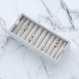 STACKERS スタッカーズ ブレスレットパッド/リングロール LONDON Bracelet Pad/Ring Roll (ブレスレット用パッド, グレーベルベット)