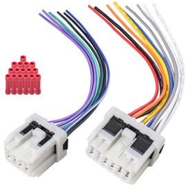 Zenoruslky Female Radio Wiring Harness Kit Replacement for 95-08 Nissan Altima Frontier Maxima Murano Xterra Pathfinder, Factory Stereo Wire Cable Adapter for Infiniti Car Audio Video Connector