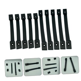 KONTONTY 10 Pack Speaker Leather Handles for Indoor Subwoofer and Speaker Cabinets