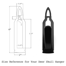 VMSIXVM European Deer Skull Mount Hanger, Euro Wall Mount Hanger for Deer Head and Other Smaller Animals, Skull Wall Hooker with Easy Install Kit for Indoor Outdoor