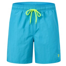 Rdruko Men's Quick Dry Swim Shorts Swim Trunks Mens Bathing Suits with Mesh Lining(Sky Blue, CA XL)