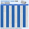 uxcell 70Pcs 3mm x 4mm Dowel Pins, 304 Stainless Steel
