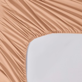 AMEHA Super King Fitted Sheet - Extra Deep Pocket 40cm Flat Sheet Made From Soft Brushed Microfibre Super King Size - Easy Care, Shrinks and Fade Resistant