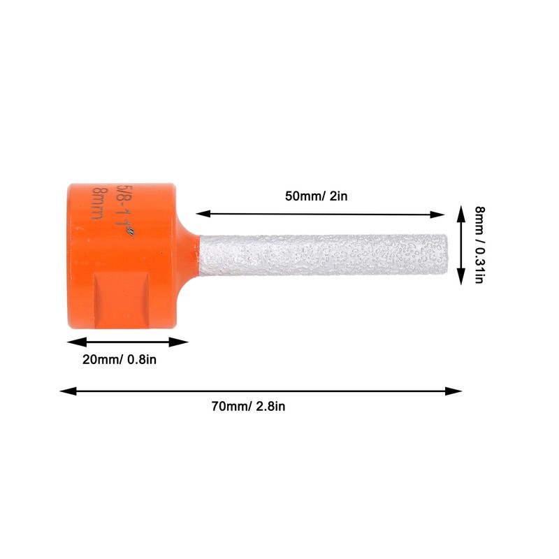 Diamond Milling Bit Hole Enlarging Trimming Shaping Milling Cutter for