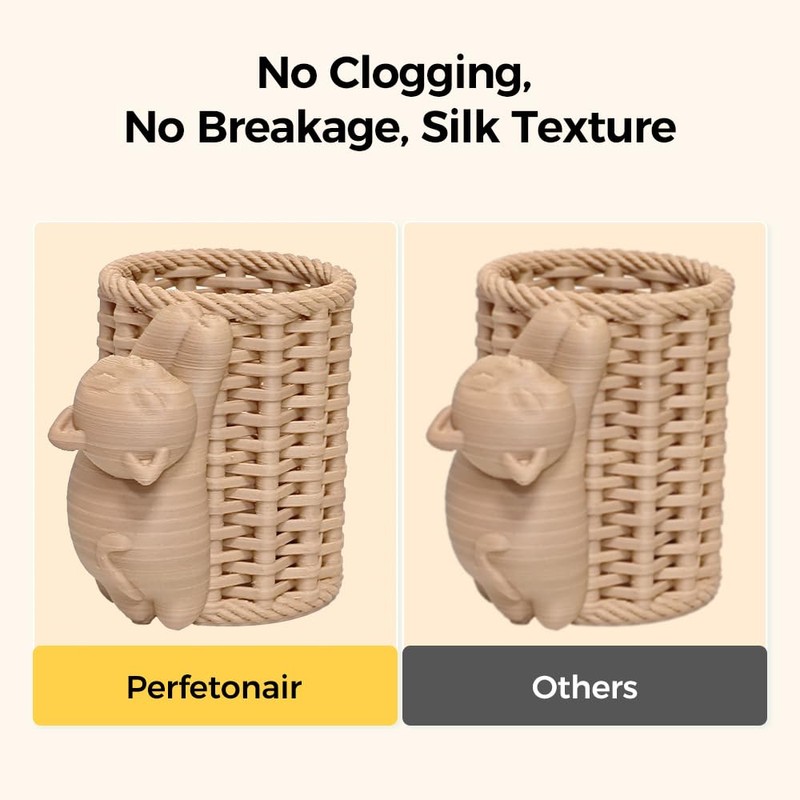 Silk Wood PLA Filament 1.75mm 3D Printer Filament 1kg (2.2lbs)