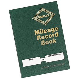 Simplex Mileage Record Book