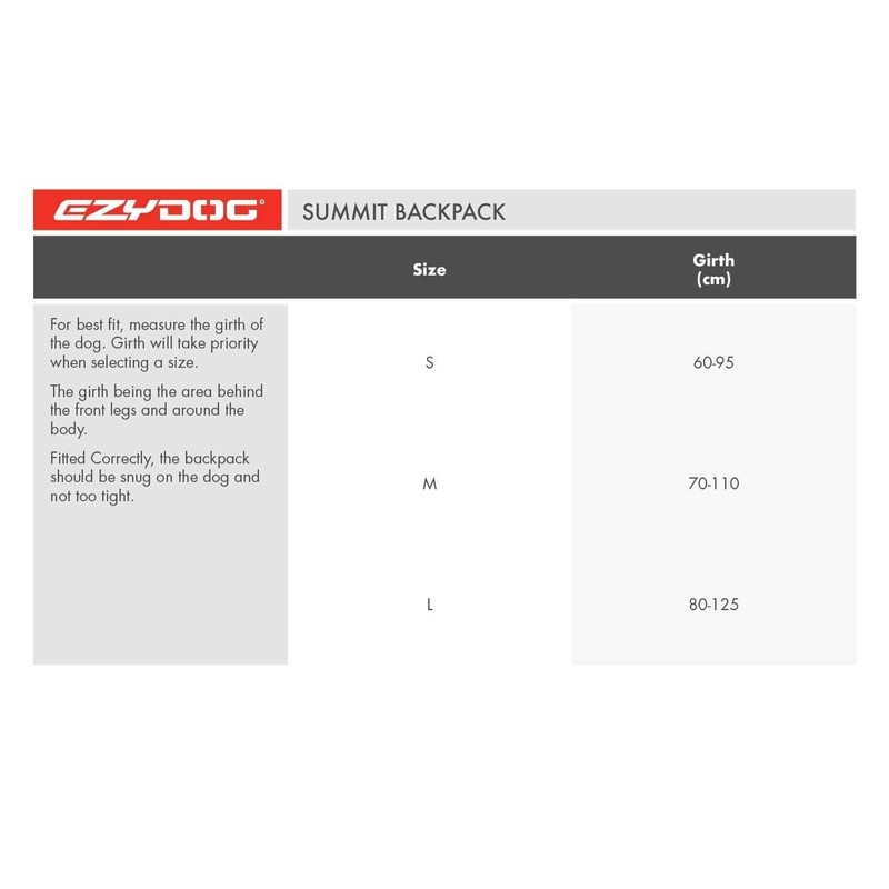 EzyDog Summit Dog Backpack