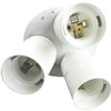 Superdream E26 E27 Lamp Bulb Socket, 3 in 1 Standard