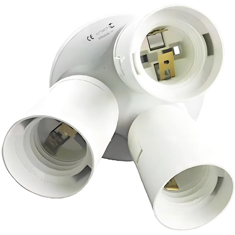 Superdream E26 E27 Lamp Bulb Socket, 3 in 1 Standard