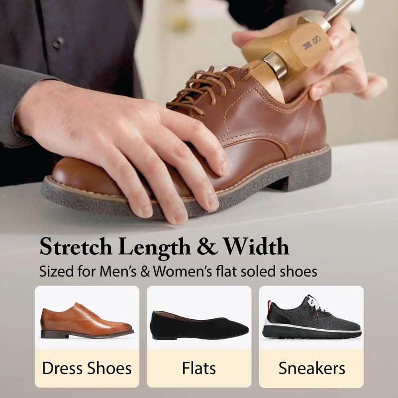 FootFitter Premium Professional 2 Way Shoe Stretcher Set- Pair of