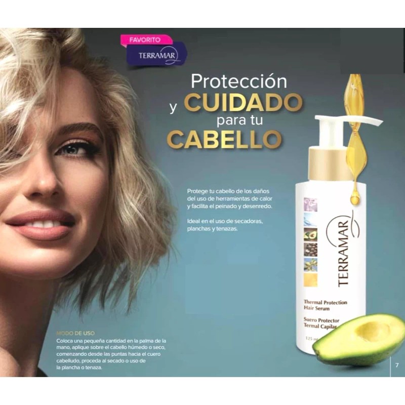 Terramar Suero Protector Termal Capilar Terramar Uso Antes D Secadora