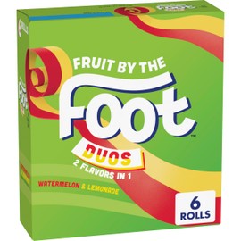 Fruit by the Foot Duos Watermelon & Lemonade Fruit Flavored Snacks 6 Count