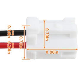 GoaMotors 90980-10916 Blower Motor Connector Harness Plug Fit for Toyota Tacoma 2005-2016 Wire Harness Pigtail Kit 82998-12380 with Heat Shrinks Connectors