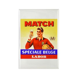 CafePress Belgium Beer Label 9 Rectangle Magnet, 3"x2" Refrigerator Magnet