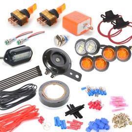 X-LIGHT RZR1000 900 800 Toggle LED Turn Signal Light Kit - Street Legal Horn LED RZR
